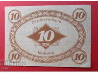 Banknote-Germany-Saxony-Kamenz-10 pfennig 1920