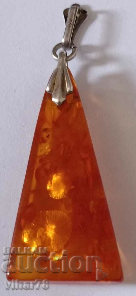 pandantiv din argint cu chihlimbar - 5 pandantiv din argint cu chihlimbar - 5