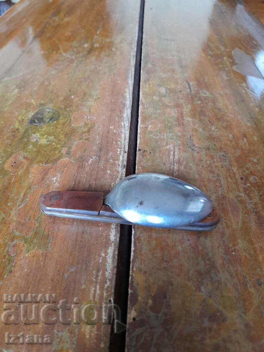 Old folding spoon