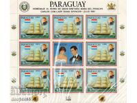 1981. Paraguay. The Royal Wedding - Historic Ships. Block.