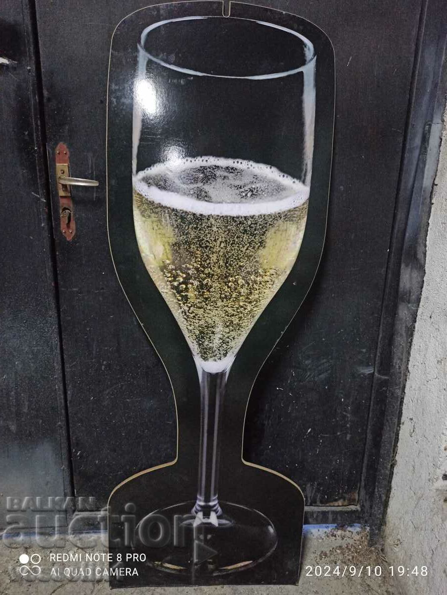 Wine advertisement large glass 160cm/57cm