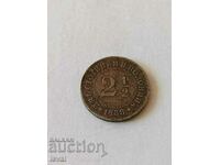 1888 2 1/2 cents