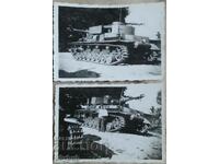 2 old photos with a Maybach tank - original!!!