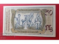 Banknote-Germany-Thuringia-Saalfeld-50 pfennig 1921