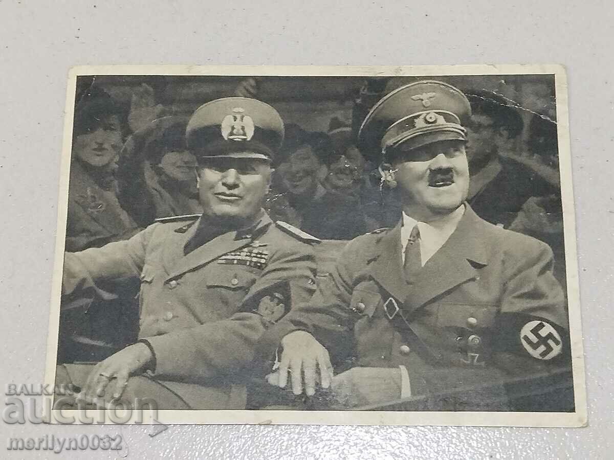 Postcard picture Adolf Hitler Mussolini print - 6 Postcard picture Adolf Hitler Mussolini print - 6