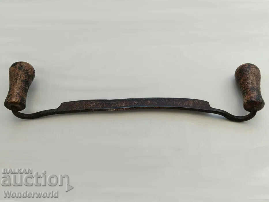 Bulgarian antique forged rocker with price 18.00 BGN | € 9.20 Bulgarian antique forged rocker with price 18.00 BGN | € 9.20