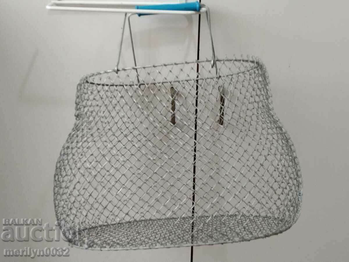 Auction  Old mesh fish tank fishing bag USSR