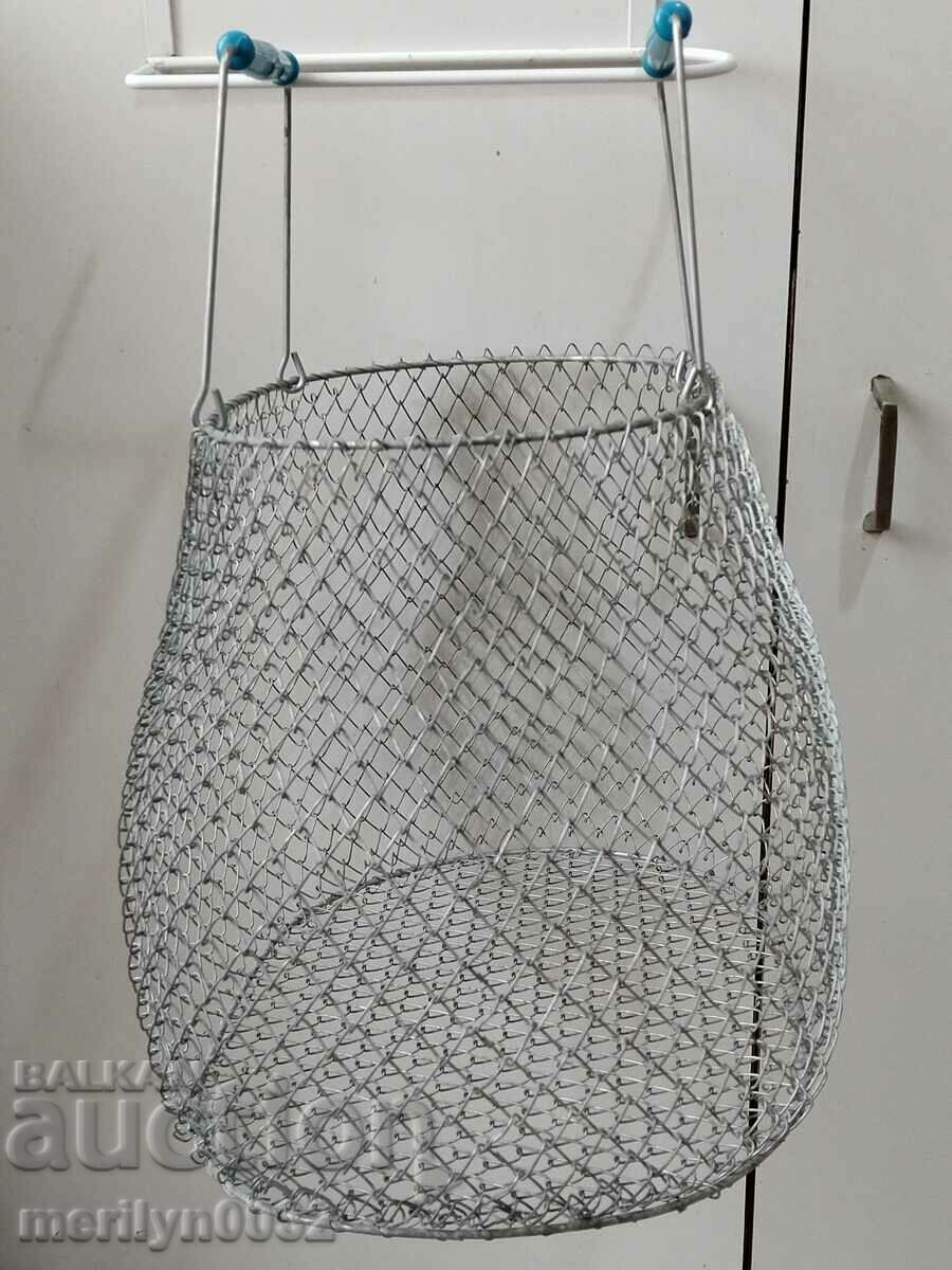 Old mesh fish tank fishing bag USSR