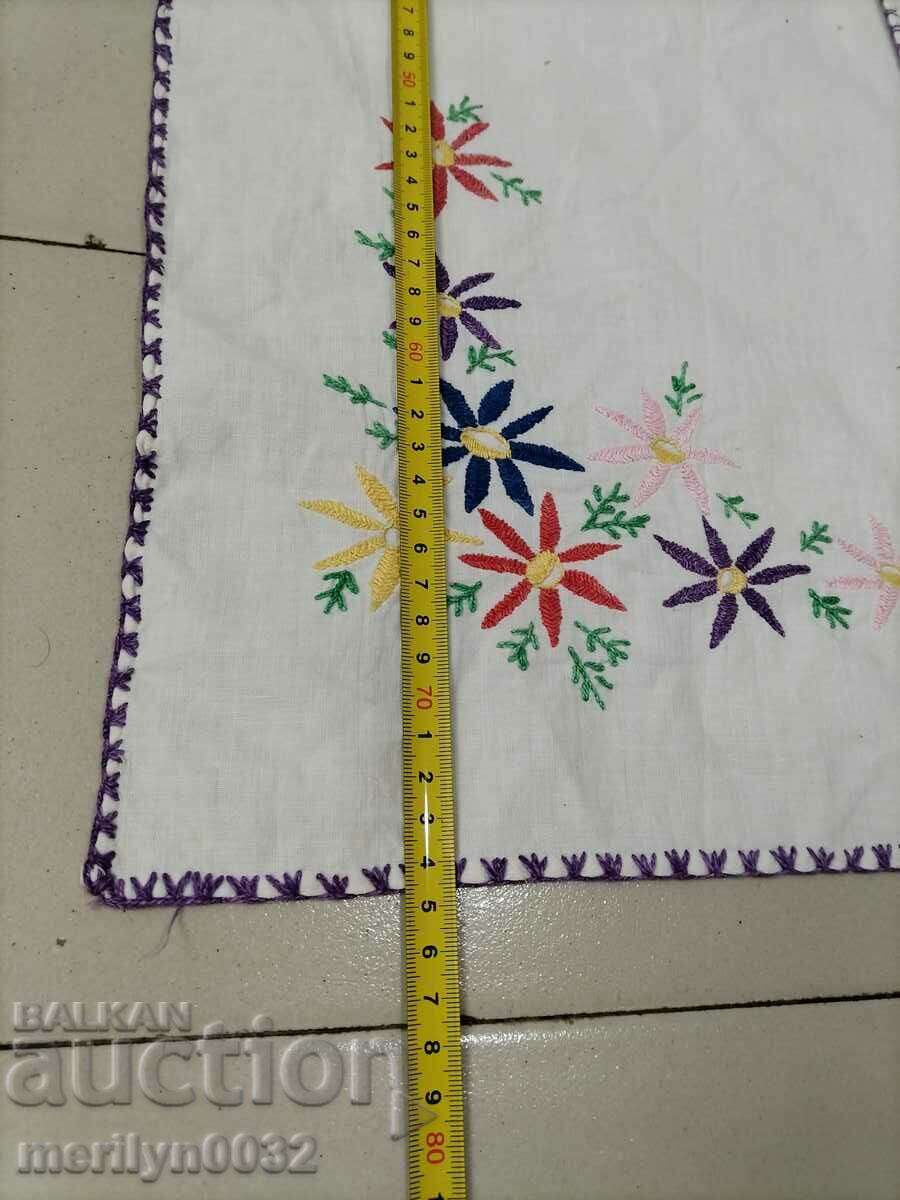 Old embroidered check, tablecloth, milo, Bulgarian embroidery - 6