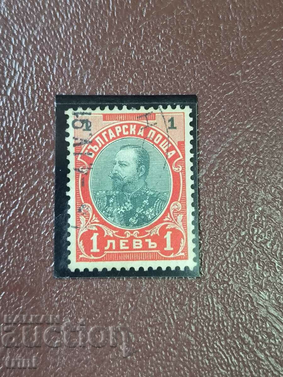 Bulgaria 1901 an 1 lev fara carlig Ferdinand