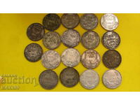 100 λέβα ασήμι 20 τεμάχια