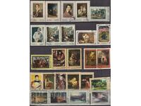 USSR Postage stamps - fine art - 70 pcs