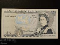 5 pounds England unfolded