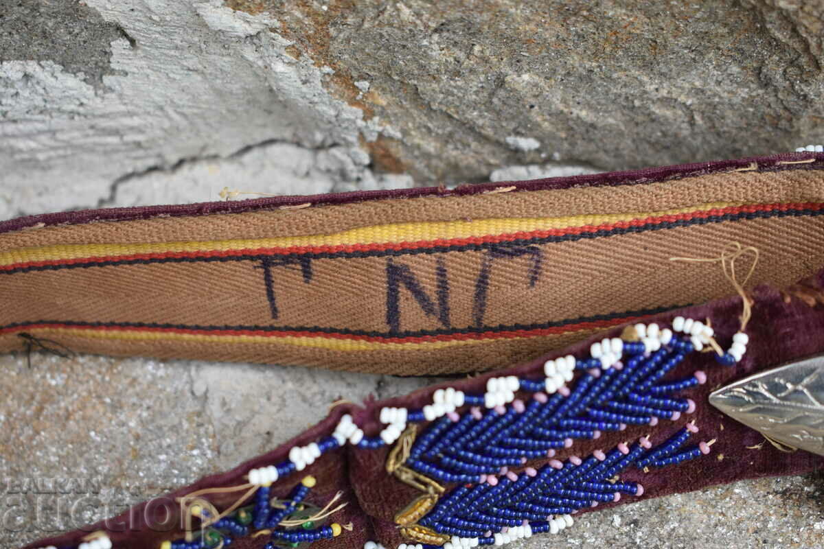 Παράδοση Ζώνη με χάντρες για λαϊκή παφτιώδη φορεσιά Παράδοση Ζώνη με χάντρες για λαϊκή παφτιώδη φορεσιά