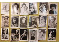 Old photos of artists - 18 pcs.