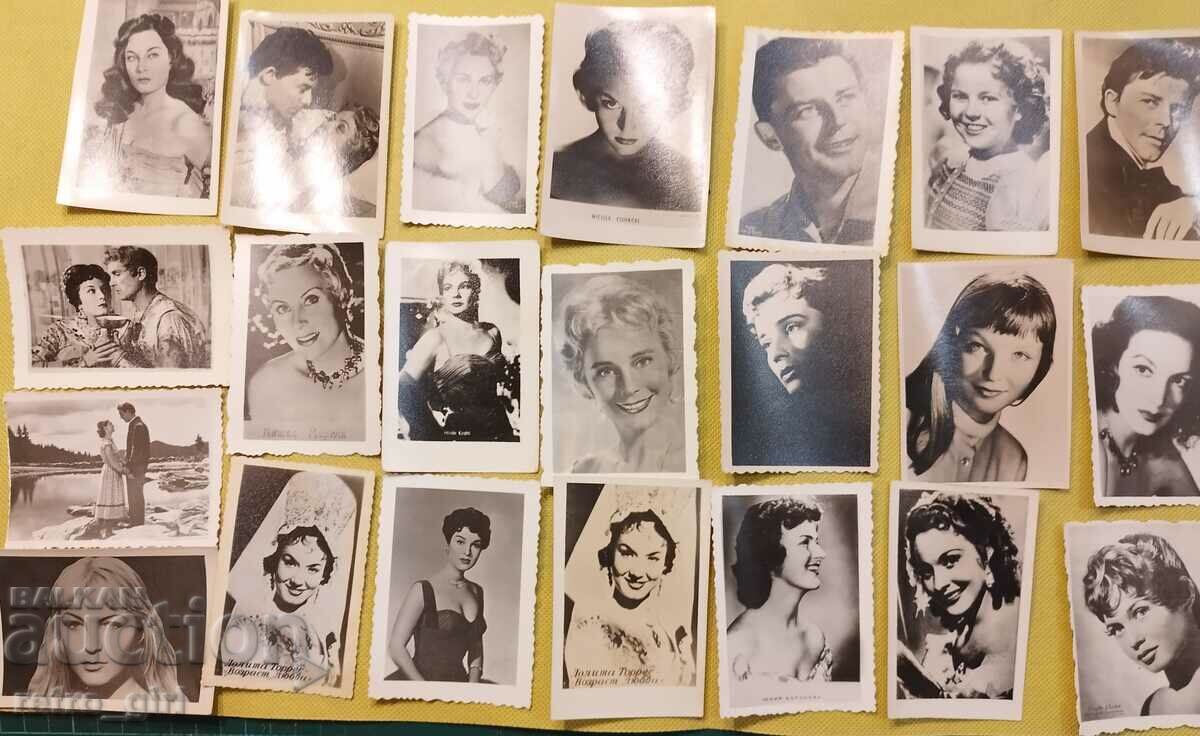 Old photos of artists - 22 pcs.