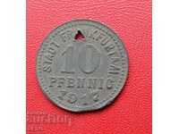 Γερμανία-Έσση-Φρανκφούρτη στο Main-10 Pfennig 1917