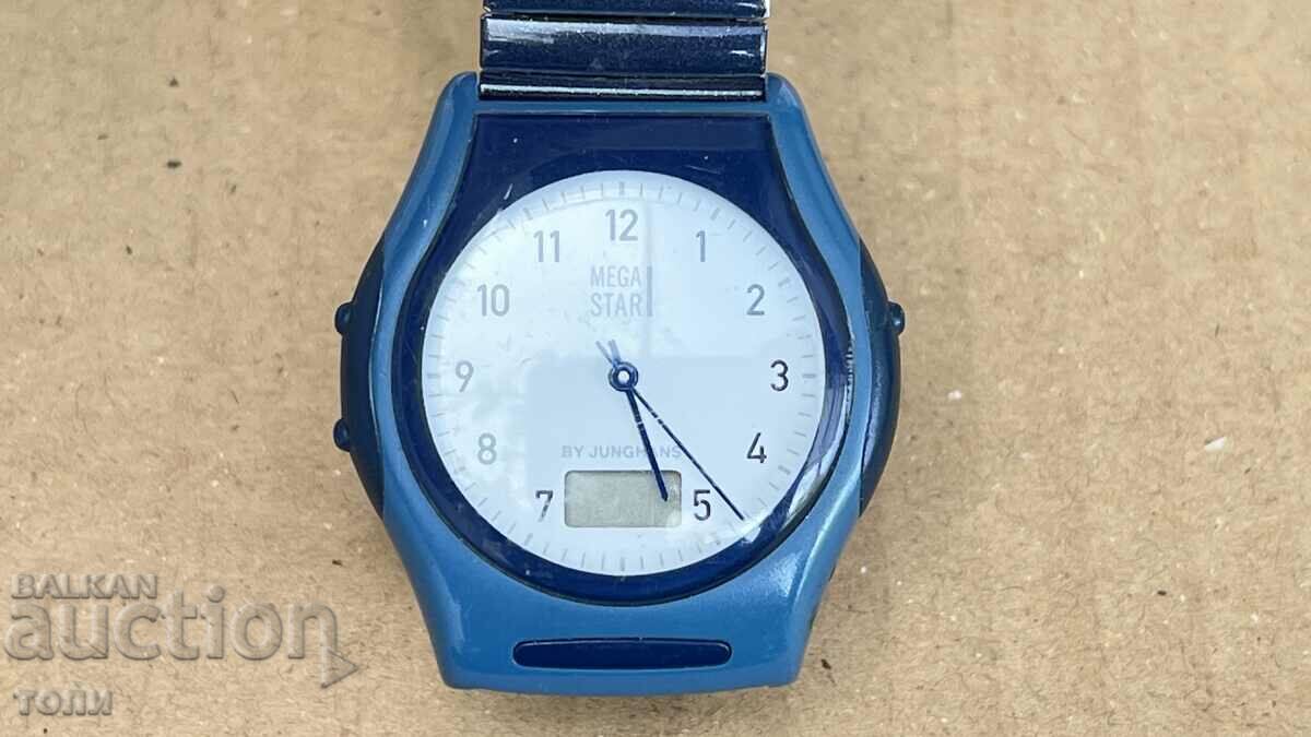 JUNGHANS MEGA STAR QUARTZ GERMANIA RARE B Z C !!!