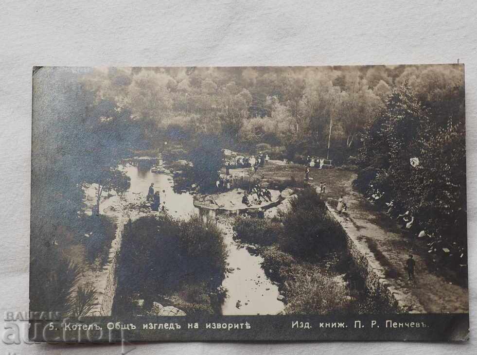 UNUSED BOILER CARD OVERVIEW OF THE SPRINGS - 1930 UNUSED BOILER CARD OVERVIEW OF THE SPRINGS - 1930