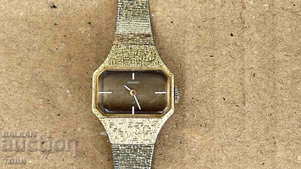 SEIKO JAPAN RARE GOLD PLATED NOT WORKING B Z C !!!!