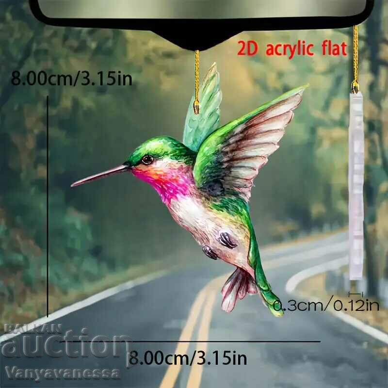 Auction Acrylic Hummingbird Pendant - beautiful and colorful for Prosperi Auction Acrylic Hummingbird Pendant - beautiful and colorful for Prosperi