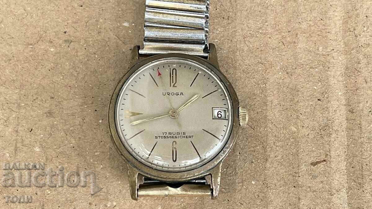 UROGA SWISS MADE RARE WORKS WITHOUT WARRANTY B Z C !!!!