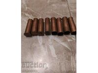 Old metal casings 12 k rifle shotgun