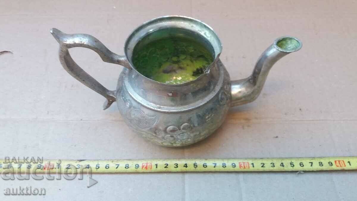 SOLID BRONZE SILVER TEAPOT with price 12.99 BGN | € 6.64 SOLID BRONZE SILVER TEAPOT with price 12.99 BGN | € 6.64