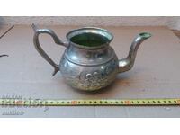 SOLID BRONZE SILVER TEAPOT