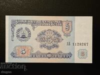 5 ruble Tadjikistan UNC