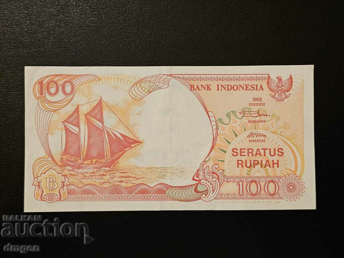 100 de rupie Indonezia 1992