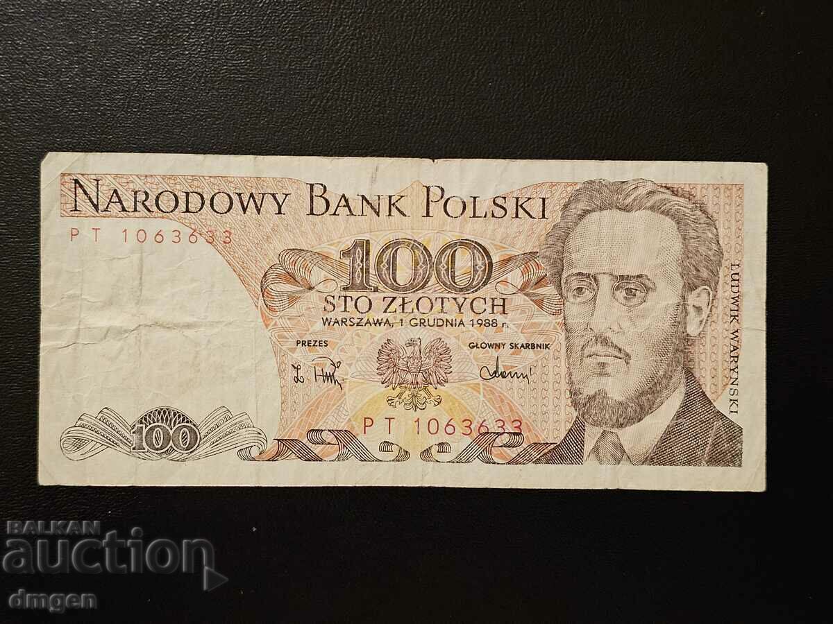 100 злоти Полша 1988