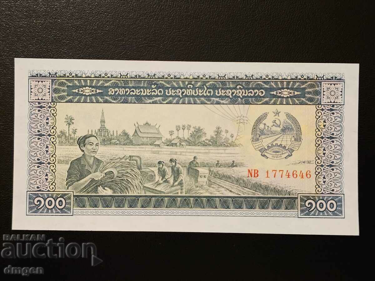 100 kip Λάος 1970-1988 UNC