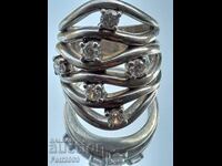 Silver ladies ring