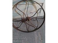 ANTIQUE METAL WHEEL FROM ?