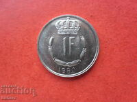 1 franc 1980 Luxembourg