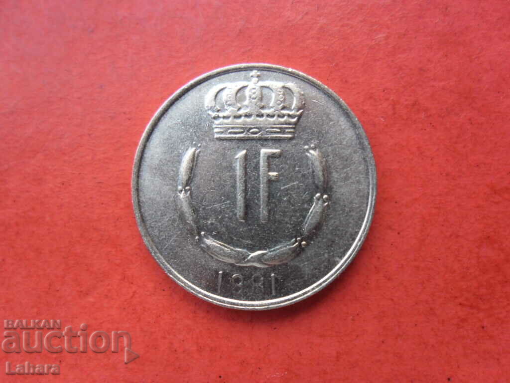 1 franc 1981 Luxemburg