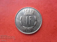 1 Franc 1981 Luxembourg