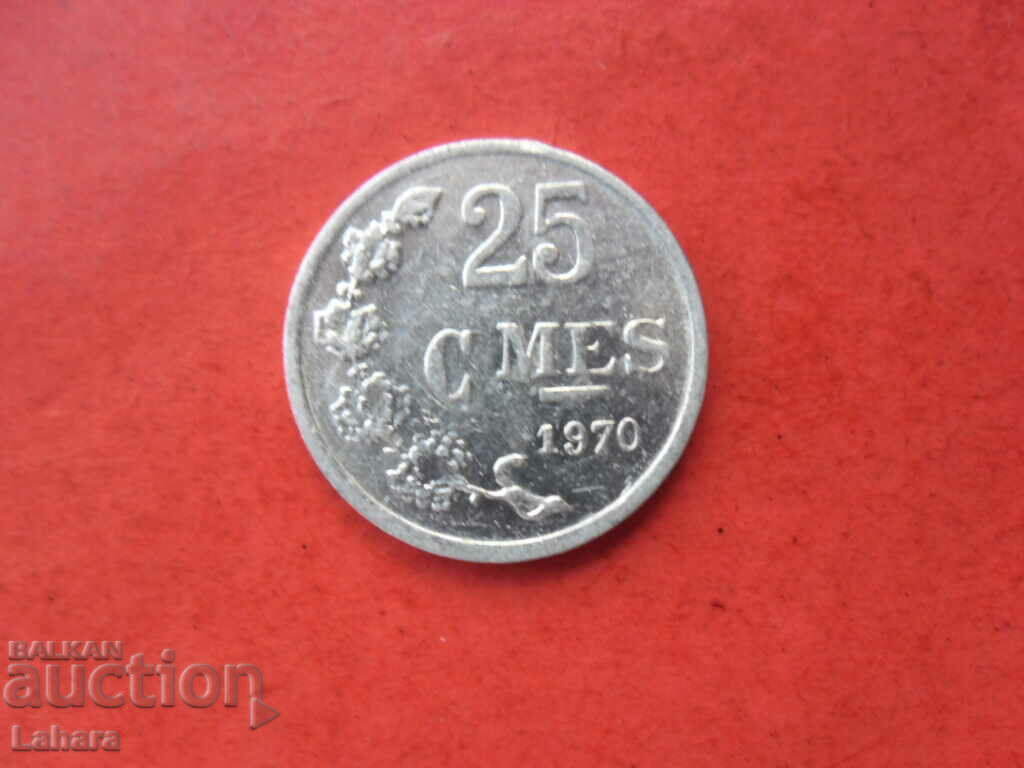 25 centimes 1970. Luxembourg