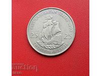 British Eastern Caribbean-25 cent 1997