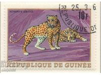 1968. Rep. Guinea. Leopard or cheetah. CURIOSITY!