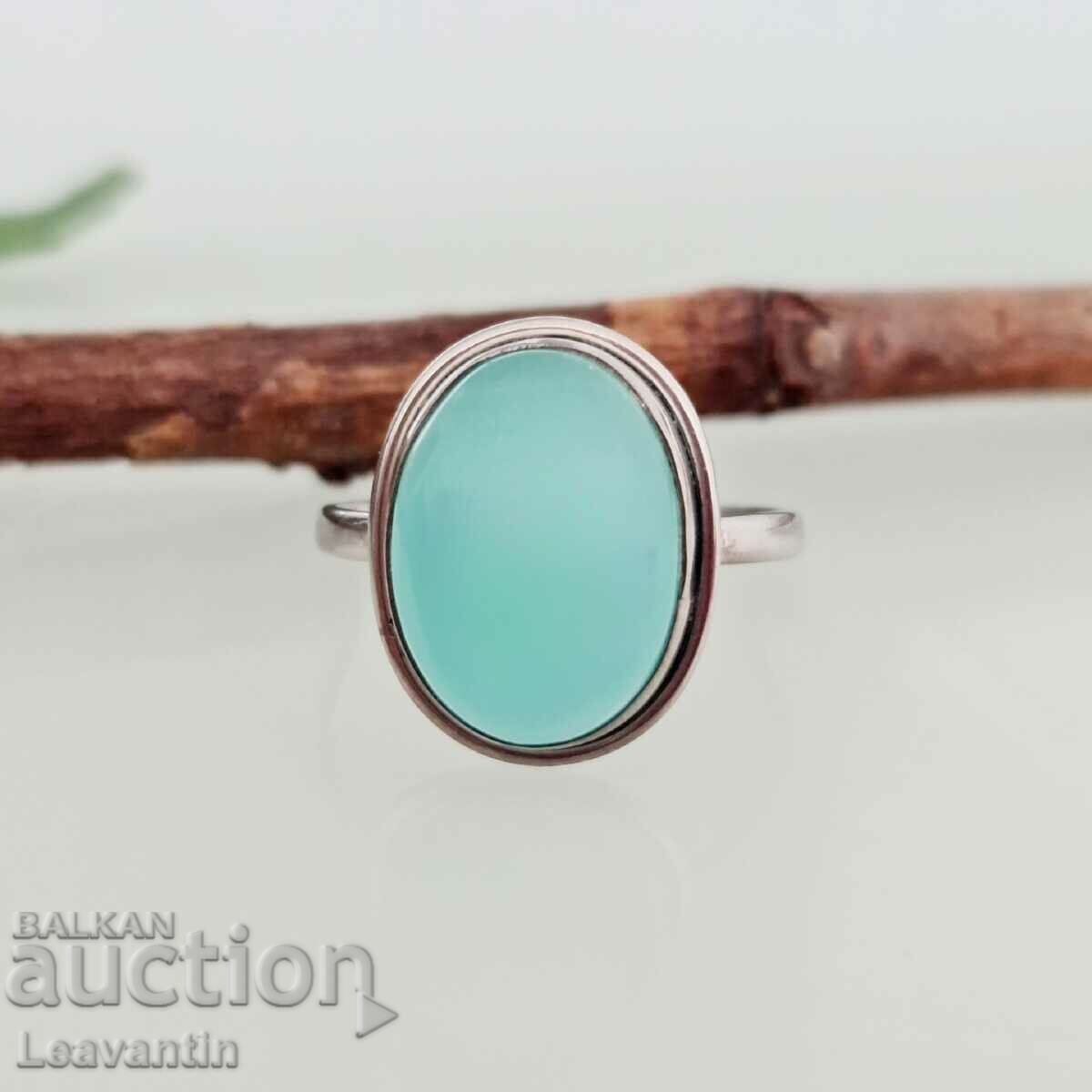 5046 Silver ring with Chalcedony