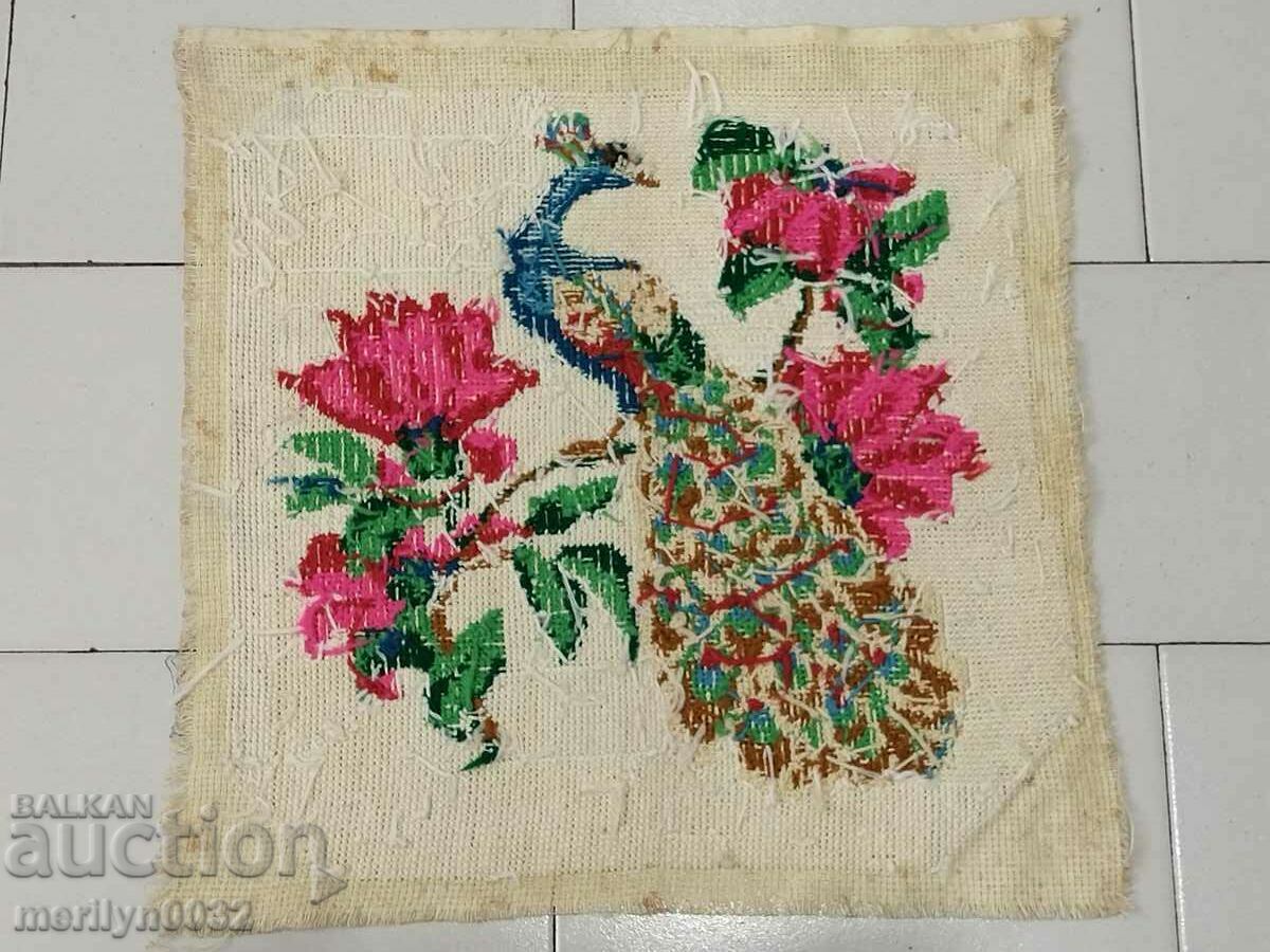 Broderie bulgareasca patrata brodata pentru perna - 6 Broderie bulgareasca patrata brodata pentru perna - 6