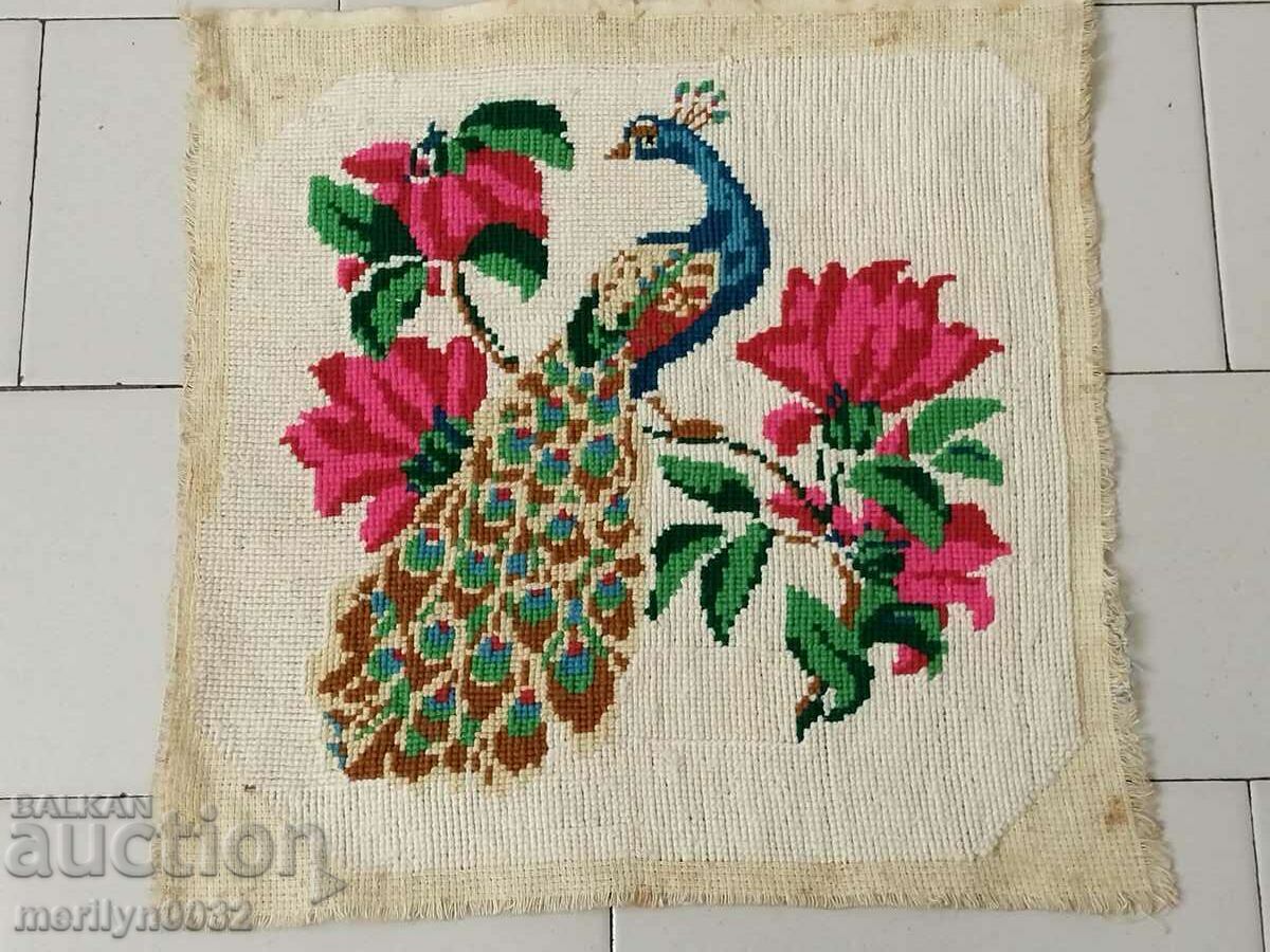 Embroidered square Bulgarian embroidery for pillow