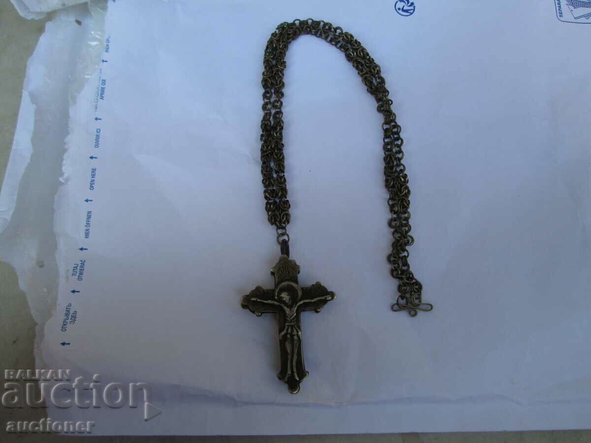 RENAȘTERE CRUCE DE ARGINTI DE COLPIE DUBLĂ FAȚĂ SECOLUL XIX cu preț 400.00 BGN | € 204.52