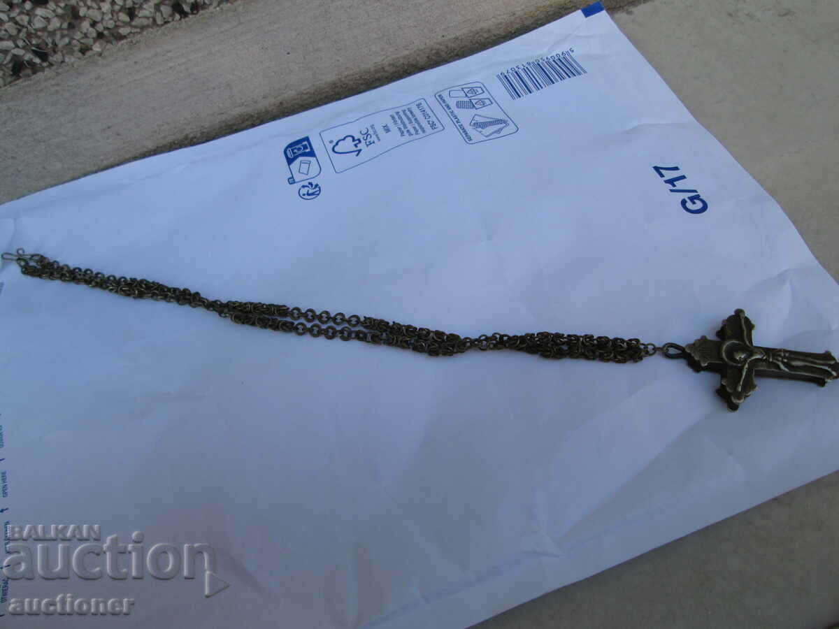 RENAȘTERE CRUCE DE ARGINTI DE COLPIE DUBLĂ FAȚĂ SECOLUL XIX - 6