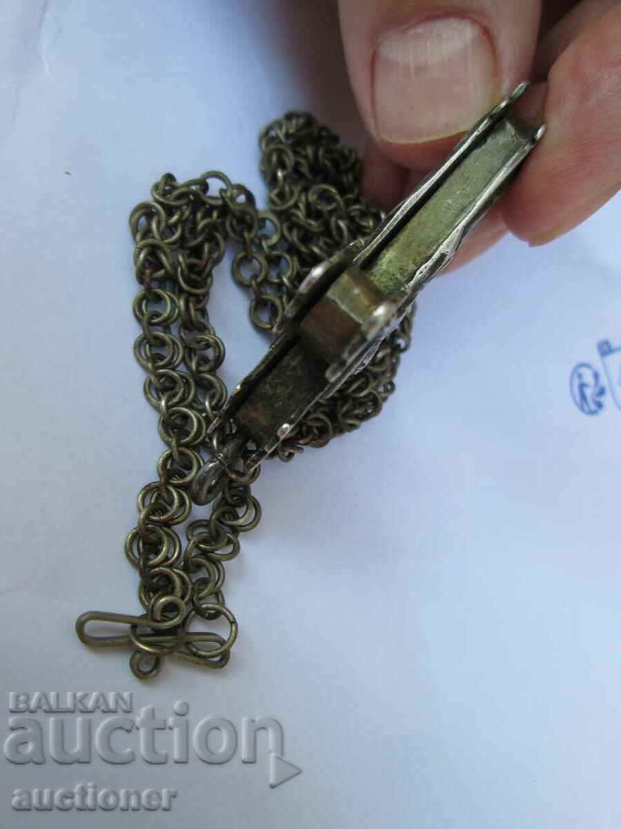 RENAȘTERE CRUCE DE ARGINTI DE COLPIE DUBLĂ FAȚĂ SECOLUL XIX - 7