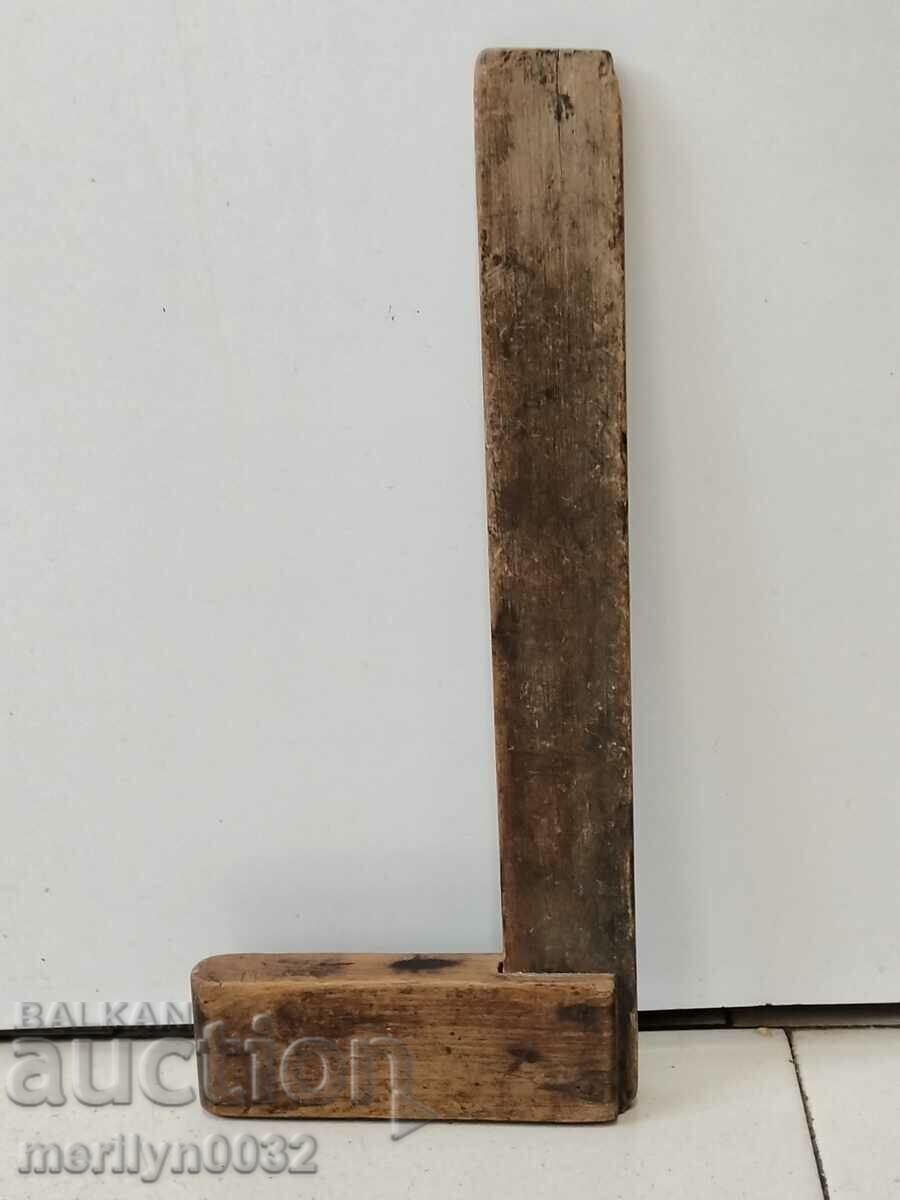 Auction Old carpentry angle wooden tool Auction Old carpentry angle wooden tool