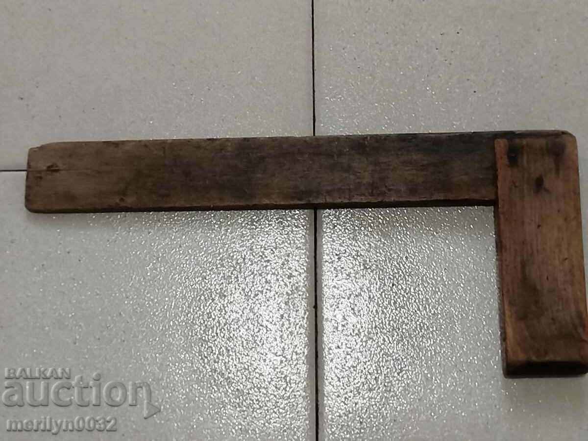 Delivery of Old carpentry angle wooden tool Delivery of Old carpentry angle wooden tool