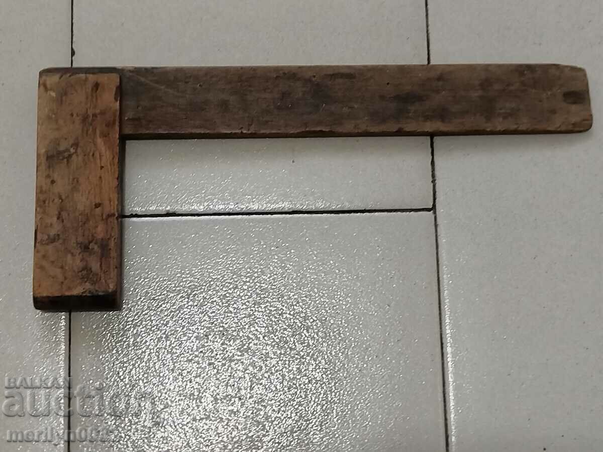 Old carpentry angle wooden tool - 6 Old carpentry angle wooden tool - 6